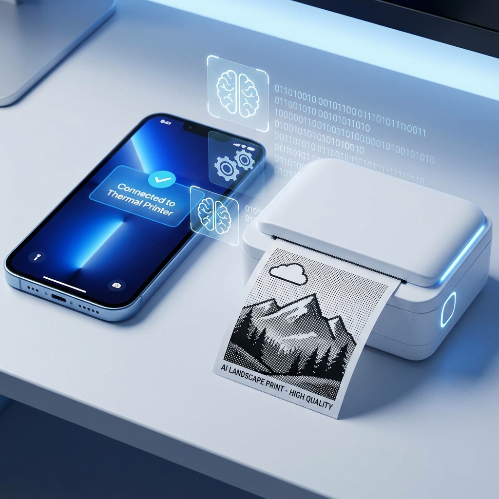 Simple Bluetooth Printer — mobile app preview